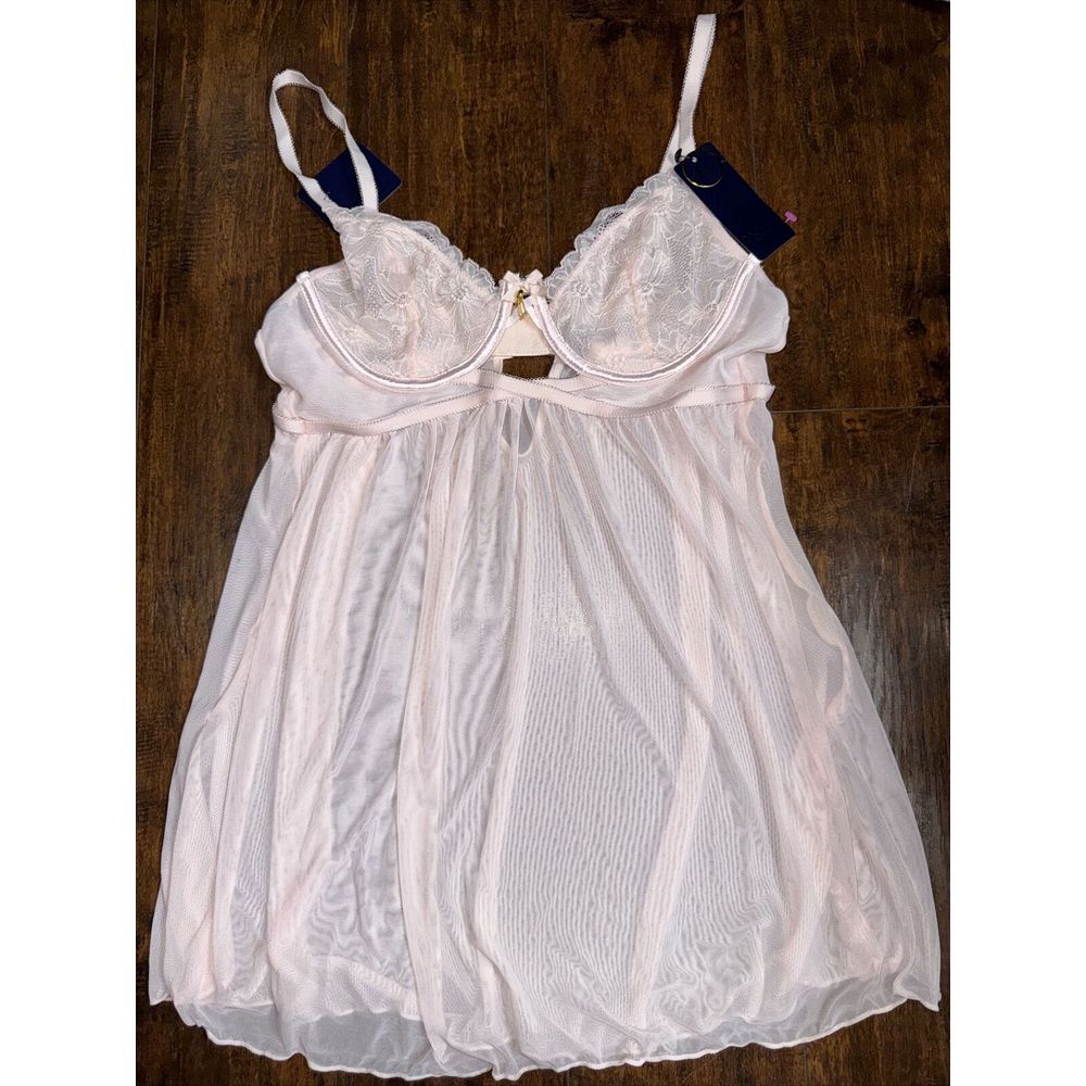 Rachel Roy lingerie womens XL  soft‎ cup babydoll lace intimates NWT